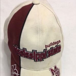 UNISEX Vintage MSU MISSISSIPPI STATE BULLDOGS Hat Adjustable Curved Brim